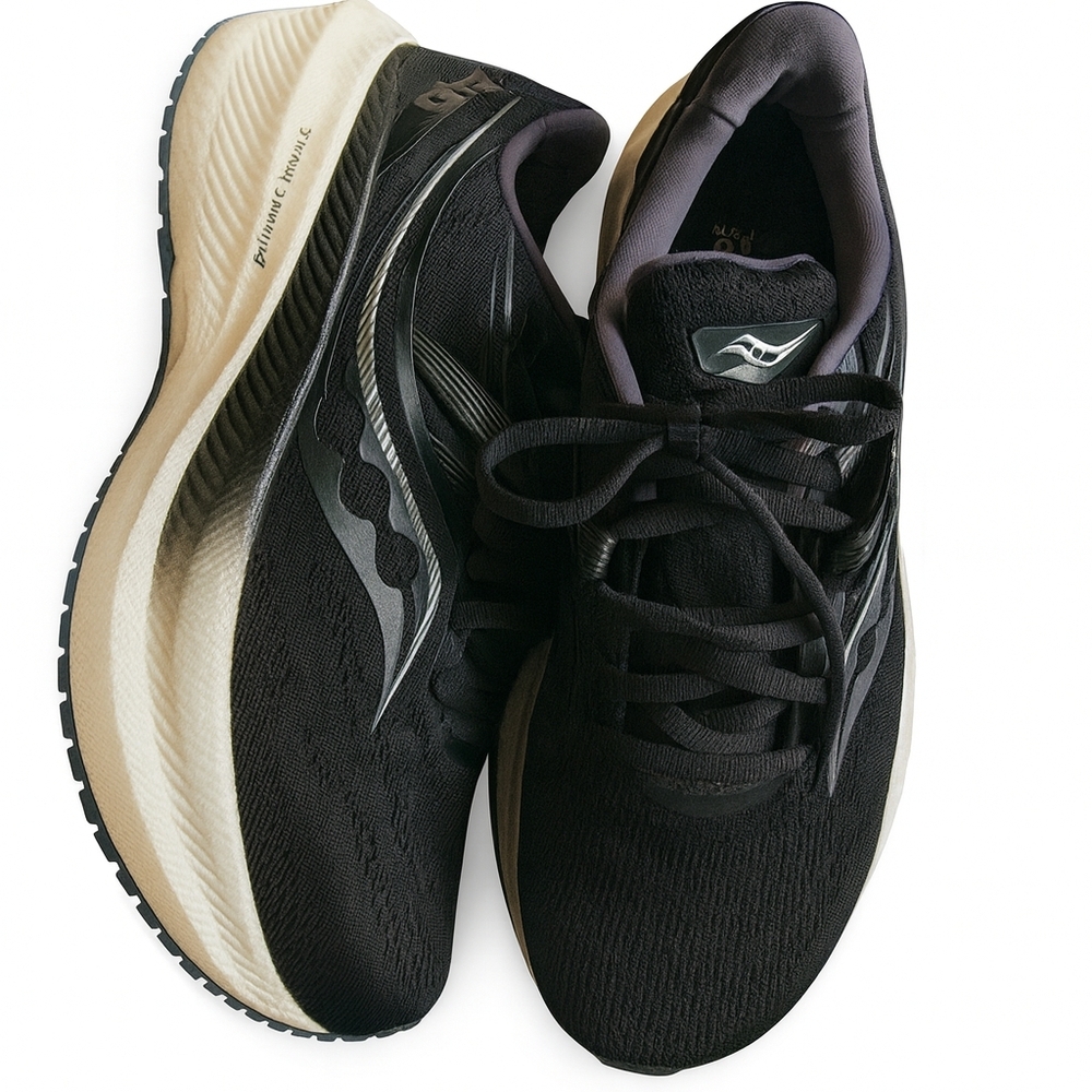 Saucony Women's Triumph 20 Running Shoes Black Size 8 Very Good Condition
